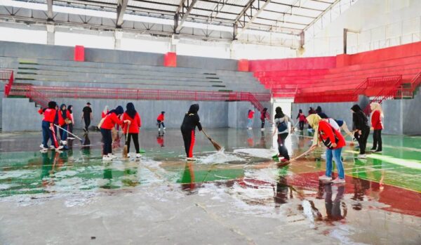 Jelang Kapolri Cup 2024, Kawasan GWH Lampung Selatan Dibersihkan