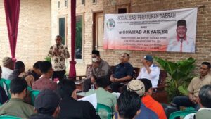 Melalui Sosper, Anggota DPRD Lamsel, M. Akyas Sampaikan Maaf dan Tetap Istiqomah Layani Masyarakat