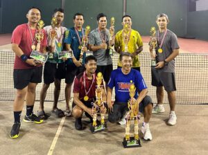 Arif Nanang/Riyan Juara 1 Turnamen Tenis Lapangan Indoor Cup 2024