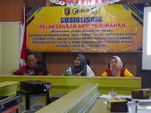 Dinsos Metro Luncurkan Program Gerbek DTKS
