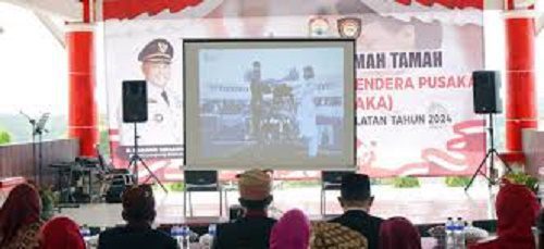 Bupati Lampung Selatan Ikuti Upacara HUT Ke-79 RI di IKN Secara Virtual