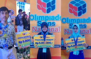 Tiga Murid SMP Kota Metro Raih Medali Perunggu OSN Tingkat Nasional