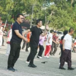 Jaga Kebugaran, Sekda Lampung Selatan Senam Bersama Jajaran ASN