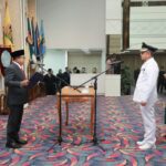 Pj. Gubernur Samsudin Melantik dan Mengambil Sumpah Jabatan Ferli Yuledi sebagai Pj. Bupati Tuba Tahun 2024