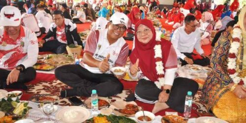 Upaya Lestarikan Budaya Lampung, Pj. Gubernur Lampung Buka Festival Nyeruit Lampung
