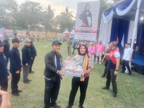 Walikota Bandar Lampung Eva Dwiana Buka Porcam Kecamatan Rajabasa Moga Lahir Atlet Berprestasi