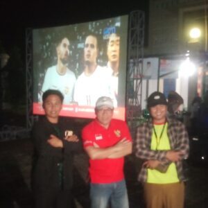 Walikota Metro Gelar Nobar Indonesia VS Australia Bersama Masyarakat