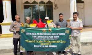 Peringati Maulid Nabi Muhammad SAW, Polres Tulang Bawang Gelar Bakti Religi dan Baksos di Tiga Lokasi Berbeda