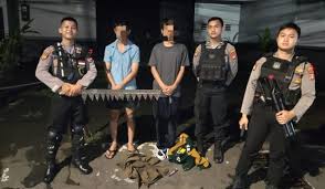 Bawa Sajam, 2 Pemuda Warga Tanjung Senang Diamankan Polisi