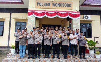 Kunjungan Kerja Kapolres Tanggamus ke Polsek Wonosobo Tekankan Sinergitas dan Ciptakan Situasi yang Aman