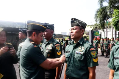 Dandim 0410/KBL Pimpin Korp Raport Kenaikan Pangkat Personel Bintara dan Tamtama