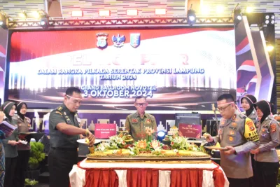 Kasrem 043/Gatam Hadiri Apel Tiga Pilar Dalam Rangka Pilkada Serentak Tahun 2024
