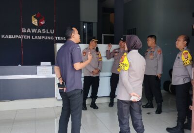 Pengecekan dan Monitoring Pamatwil Polda Lampung Dalam Pelaksanaan Pengamanan Pilkada 2024 di Lampung Tengah