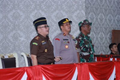 Polres Pringsewu Hadiri Pelantikan Pimpinan DPRD Kabupaten Pringsewu