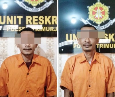 Polsek Trimurjo Berhasil Menangkap Dua Pelaku Pembuat SIM Palsu