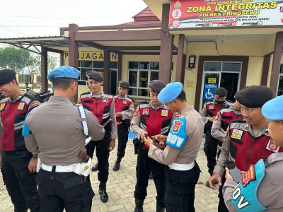 Komitmen Bersih dari Narkoba dan Perjudian, Propam Polres Pringsewu Lakukan Pemeriksaan HP dan Tes Urine Personel
