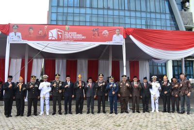 Bersama Forkopimda Provinsi Lampung, Danrem 043/Gatam Ikuti Upacara Memperingati Hari Pahlawan Ke-79 Tahun 2024