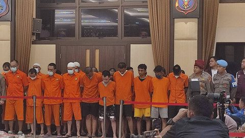 Konferensi pers terkait pencapaian desk pemberantasan narkoba di Rupatama Polri. Foto: kumparan