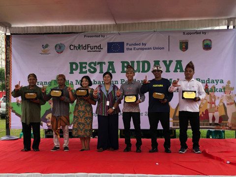 Pesta Budaya di Desa Wawasan, Tanjung Sari, Lampung Selatan. Foto: Lampung Geh