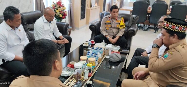 Kades Way Huwi dan Senator Audiensi dengan Polda Lampung Terkait Lahan