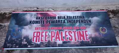 Perjuangan Aksi, DPP KoPI Nyatakan Solidaritas untuk Palestina, hingga Tim Kreatornya Dilarikan ke IGD