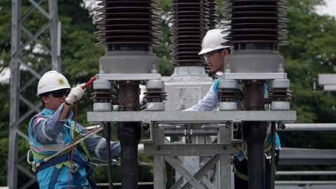Ilustrasi gardu listrik PLN.