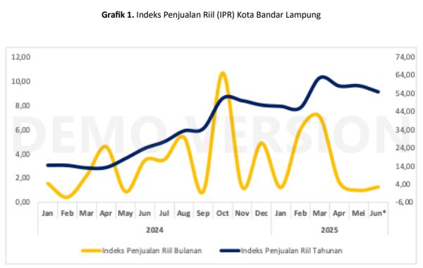 Penjualan Eceran di Bandar Lampung Juni 2025 Diperkirakan Meningkat, Ditopang Libur Sekolah dan Program Diskon