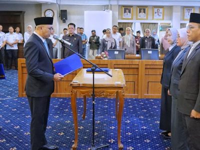 Pelantikan Pejabat Pimpinan Tinggi Pratama, Gubernur Mirza Dorong ASN Jadi Motor Perubahan