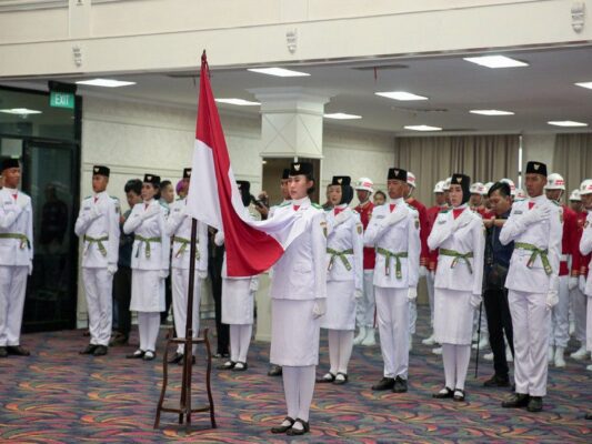 Pemprov Lampung Kukuhkan Pasukan Pengibar Bendera Pusaka Provinsi Lampung Tahun 2025 yang akan Bertugas pada Upacara HUT RI ke- 80