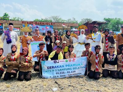 MTsN 1 Lampung Selatan Sabet 11 Piala di Perkemahan Pramuka ke-64, Raih Juara Umum