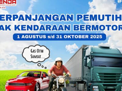 Pemutihan Pajak Kendaraan Bermotor di Lampung Diperpanjang hingga 31 Oktober 2025