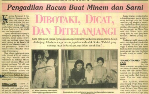 Kisah Kelam Pengadilan Racun Buat Minem: Dibotaki, Dicat, dan Ditelanjangi