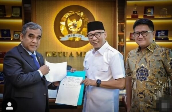 Temui Ketua MPR RI, Gubernur Mirza Sampaikan Aspirasi Mahasiswa Lampung