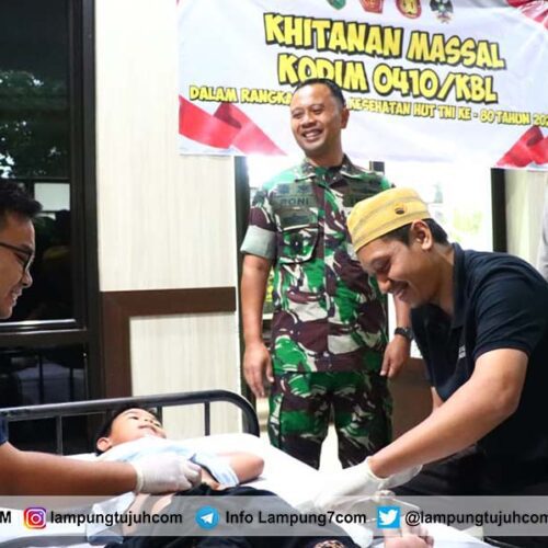 Kodim 0410/KBL Gelar Baksos HUT ke-80 TNI, Ratusan Warga Terbantu