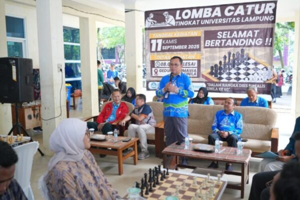 Unila Gelar Lomba Catur dan Tenis Meja Sambut Dies Natalis ke-60 FMIPA