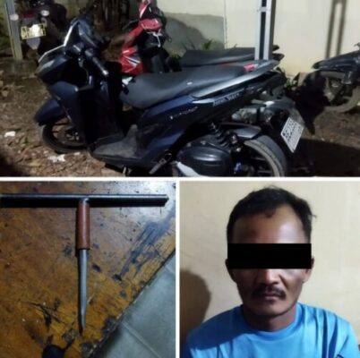 Niat Curi Motor, Nyaris Jadi Korban Amuk Massa — Polisi Selamatkan Pelaku Curanmor di Lampung Tengah