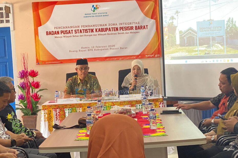 Pemkab Pesisir Barat Hadiri Pencanangan Zona Integritas WBK dan WBBM di Kantor BPS