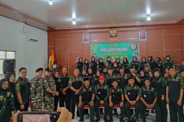 Ketua DPD Lantik Pengurus HIPAKAD Lampung Utara di Makodim 0412/LU