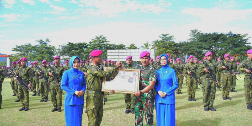 Prajurit Yonif 7 Marinir Disambut Haru, Sukses Tuntaskan Satgas Pamtas RI–PNG “GOBANG IV” 2026