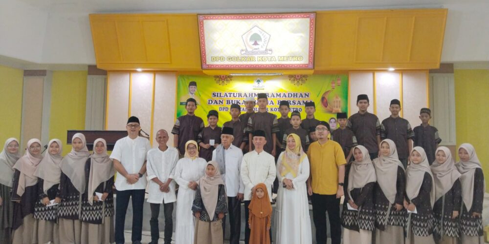 DPD Partai Golkar Kota Metro Gelar Buka Puasa Bersama dan Beri Tali Asih ke Panti Asuhan