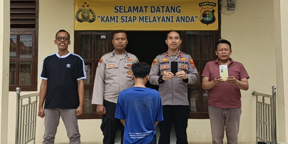 Polsek Pugung Ungkap Kasus Penadahan HP Curian, Pemuda 19 Tahun Diamankan