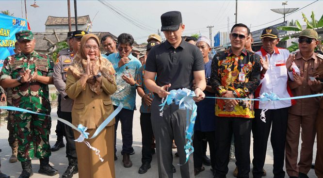 Bupati Lampung Selatan Resmikan Jalan 8 Km di Palas, Dorong Akses Ekonomi Desa
