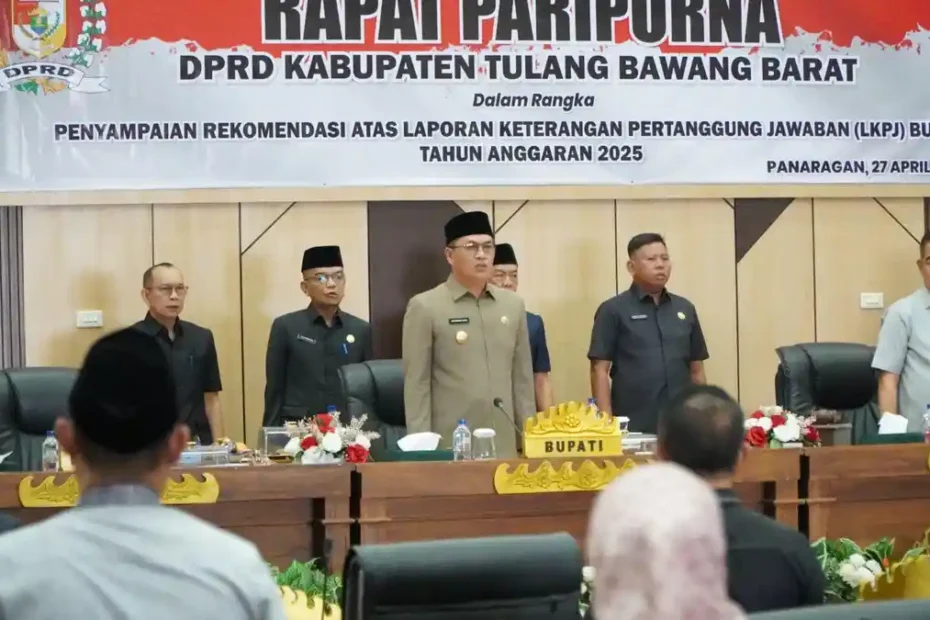 DPRD Tubaba Sampaikan Rekomendasi LKPJ 2025, Bupati Novriwan Tekankan Sinergi untuk Tubaba Maju