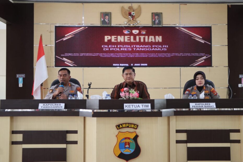 Puslitbang Polri Teliti Pemberantasan Korupsi dan Program MBG di Tanggamus, Dukung Indonesia Emas 2045