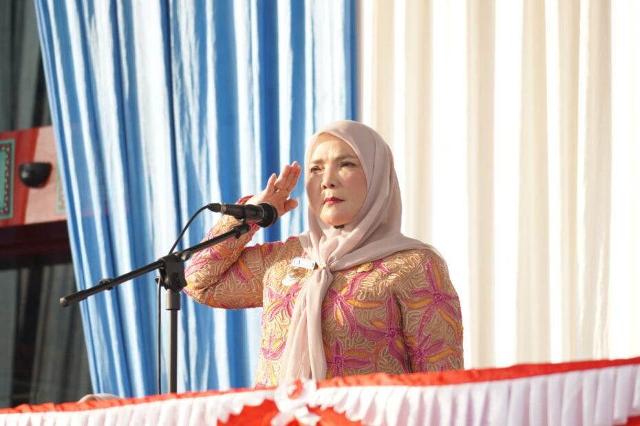 Pemkot Bandar Lampung Gelar Upacara HUT ke-344, Eva Dwiana Ajak Warga Wujudkan Indonesia Emas 2045
