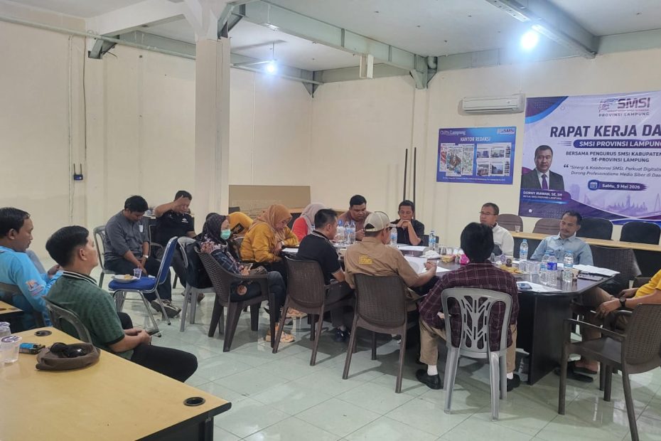 Rakor Penguatan Organisasi SMSI Lampung, Doni Irawan Tegaskan Integritas dan Tanggung Jawab Pengurus