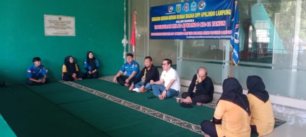 DPP Apklindo Lampung Gelar Tasyakuran Milad ke-41, Jalin Sinergi dengan MCMI untuk Kemakmuran dan Kebersihan Masjid