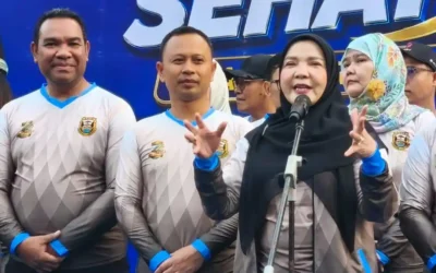 Ribuan Warga Meriahkan Jalan Sehat HUT ke-344 Bandar Lampung, Penjual Cilok Bawa Pulang Mobil