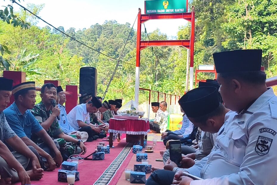 Jembatan Perintis Garuda Rampung, Warga Pekon Menggala Gelar Syukuran dan Doa Bersama