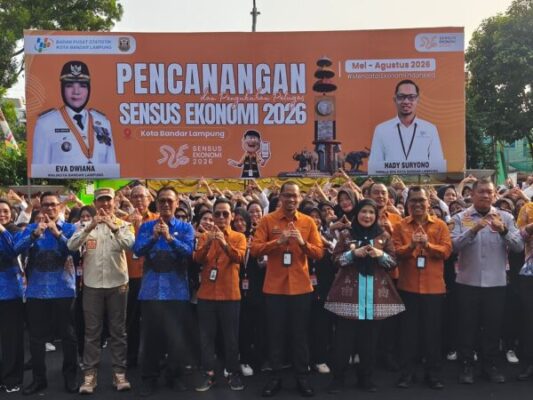 Eva Dwiana Pimpin Apel Siaga Sensus Ekonomi 2026, Data Akurat Jadi Kunci Kemajuan Bandar Lampung